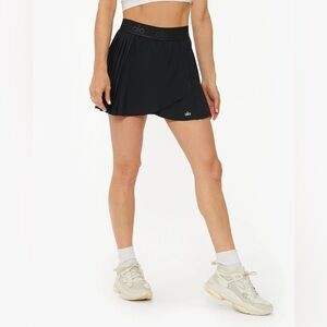 Alo Yoga Aces Tennis Skirt- Black
